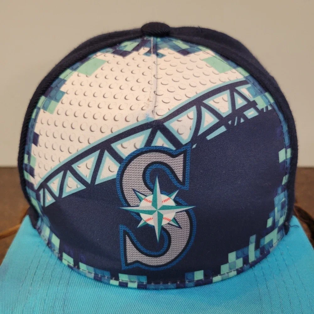 MLB Seattle Mariners Kids Club Melonwear Baseball Cap Kids Multi Adjustable Hat